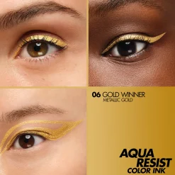 Delineadores | Waterproof*Make Up For Ever Aqua Resist Color Ink 06 Gold Winner