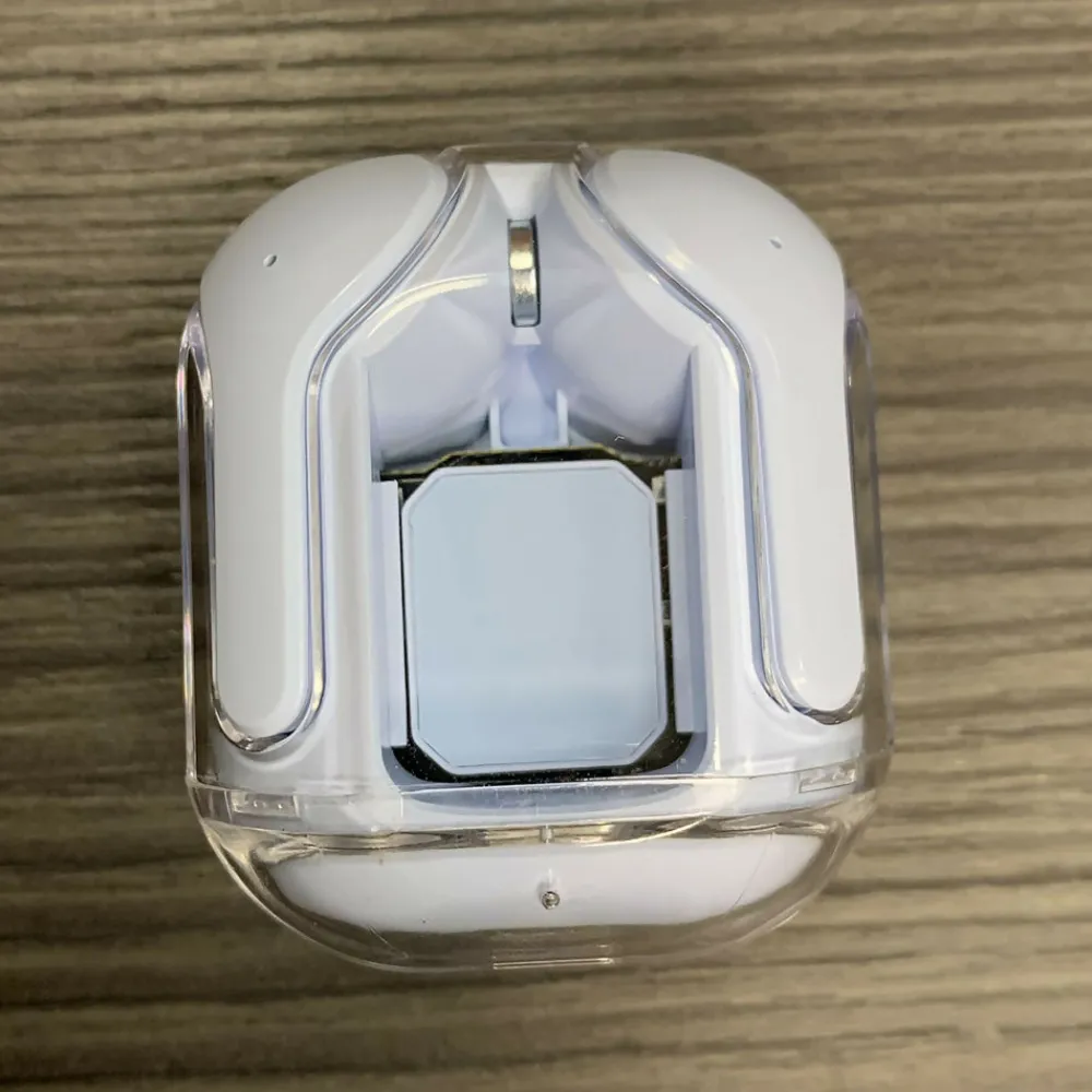 Estuches*Khermosa Audífonos Inalámbricos Bluetooth con Estuche de Carga - Color Blanco