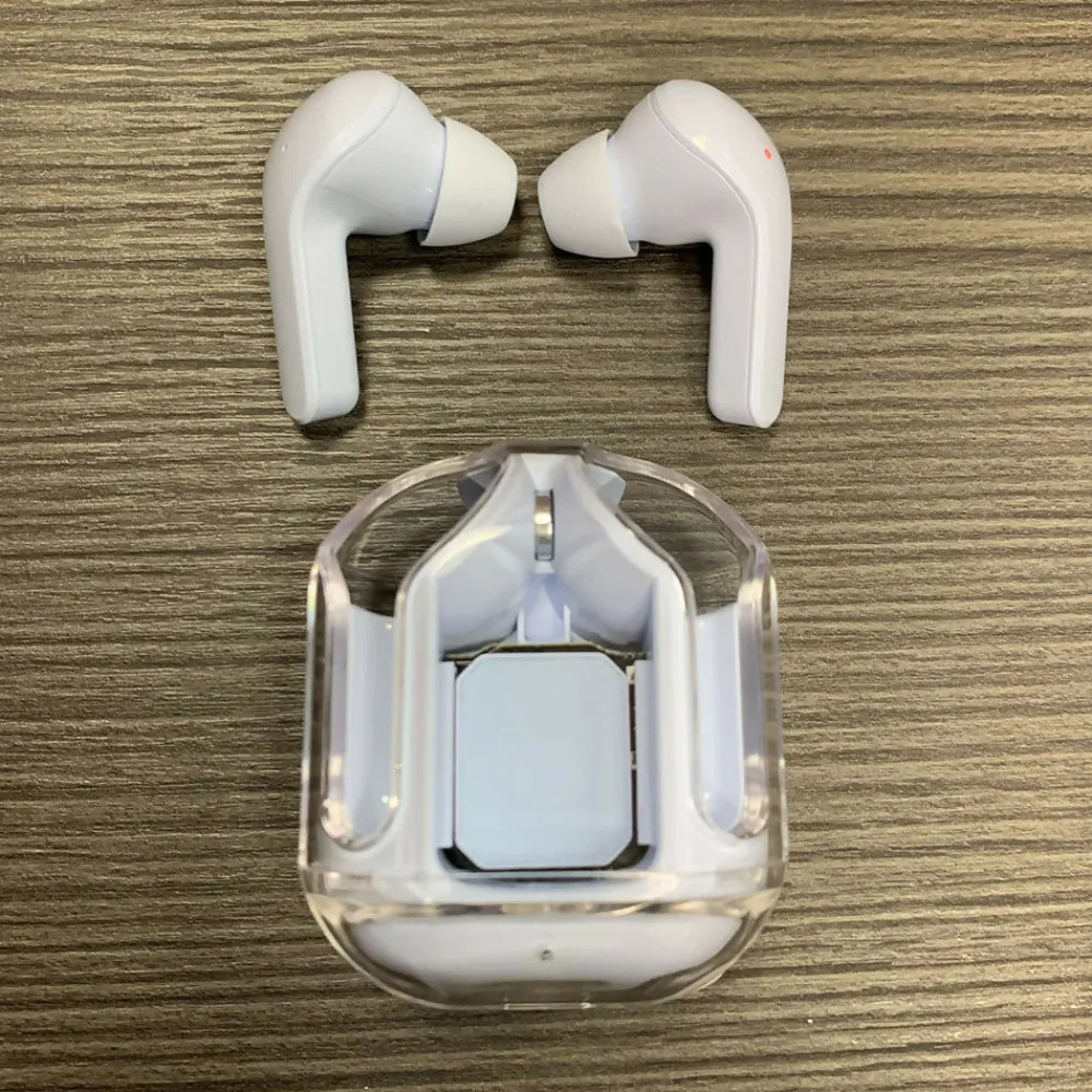 Estuches*Khermosa Audífonos Inalámbricos Bluetooth con Estuche de Carga - Color Blanco