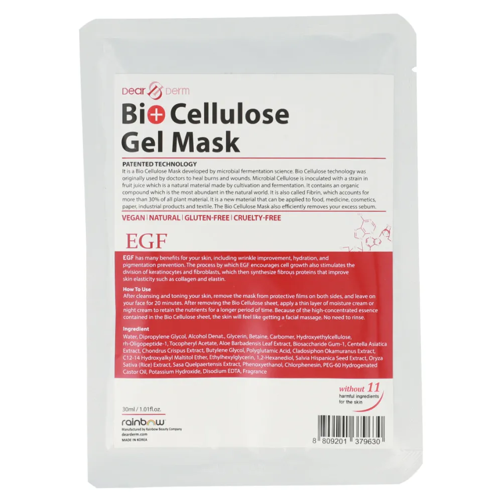 Mascarillas | Soluciones*Dearderm Bio Cellulose Gel Mask EGF