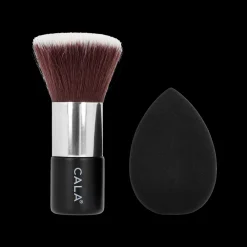Herramientas | Esponjas*CALA Black Kabuki Brush + Sponge