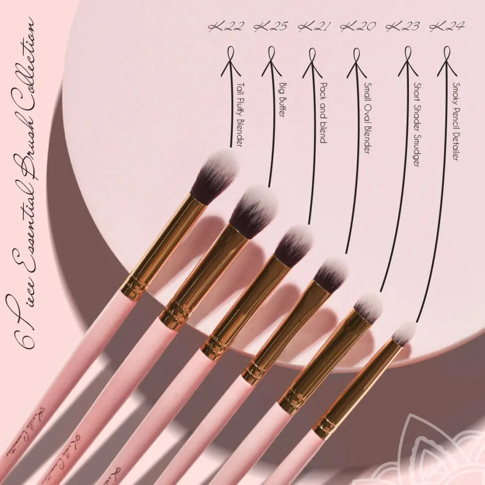 Brochas*Karla Cosmetics Essential Brush Collection 6 Pieces
