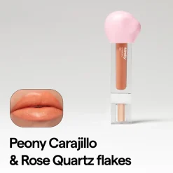 Glosses*Sarelly Creativo Gloss + Shimmer Peony Carajillo And Rose Quartz Flakes