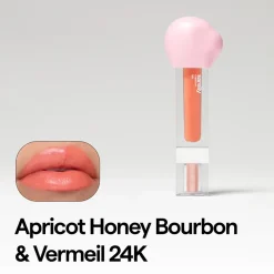 Glosses*Sarelly Creativo Gloss +Shimmer Apricot Honey Bourbon And Vermeil 24K