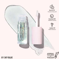 Glosses*Moira Glow Getter Hydrating Lip Oil 001 Sky Blue