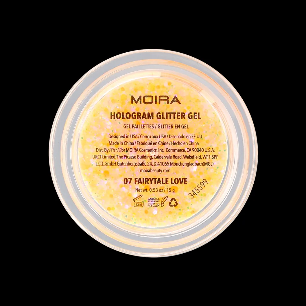 Sombras*Moira Hologram Glitter Gel - 07, Fairytale Love