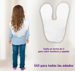Cabello | Toallas*Toallas Kit de 3 Protectoras Multiusos – ¡Evita Manchas en tu Ropa!