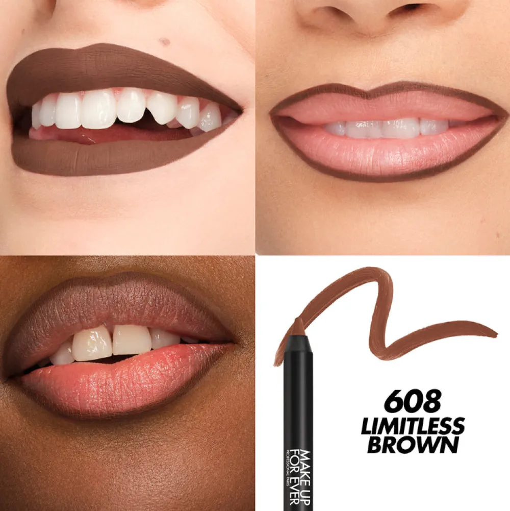 Delineadores | Delineadores*Make Up For Ever 608 Limitless Brown Artist Color Pencil Extreme