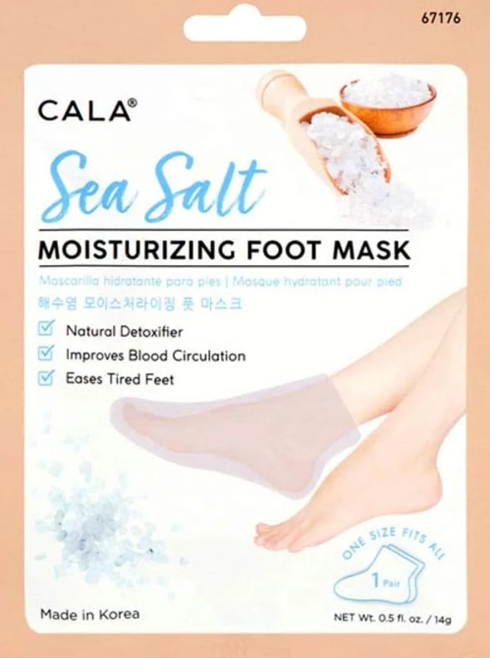 Herramientas*CALA Moisturizing Foot Mask Socks Sea Salt