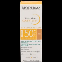 Protectores Solares*Bioderma Photoderm Cover Touch Mineral 50+ Tono Dorado - 40 grs
