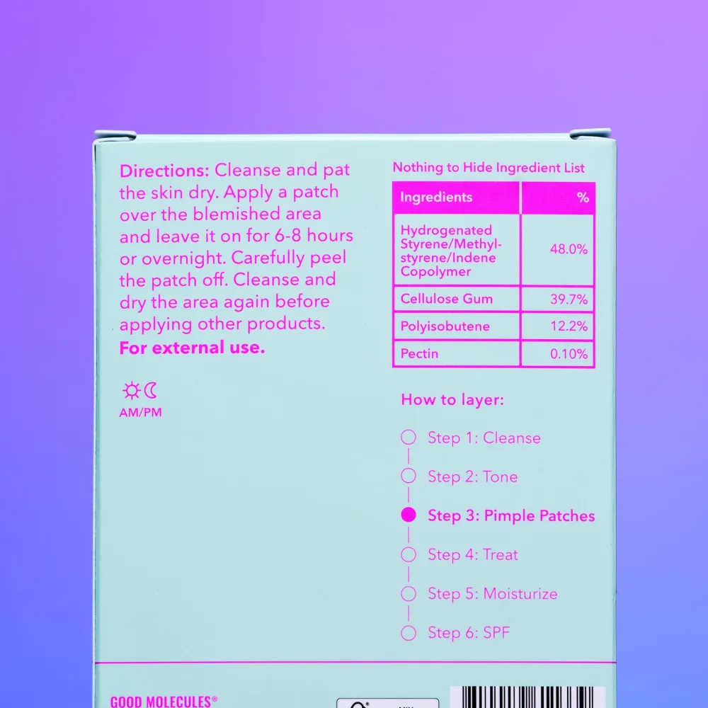 Soluciones*Good Molecules Pimple Patches