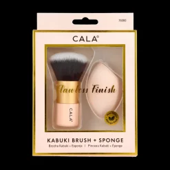 Herramientas | Esponjas*CALA Pink Kabuki Brush + Sponge