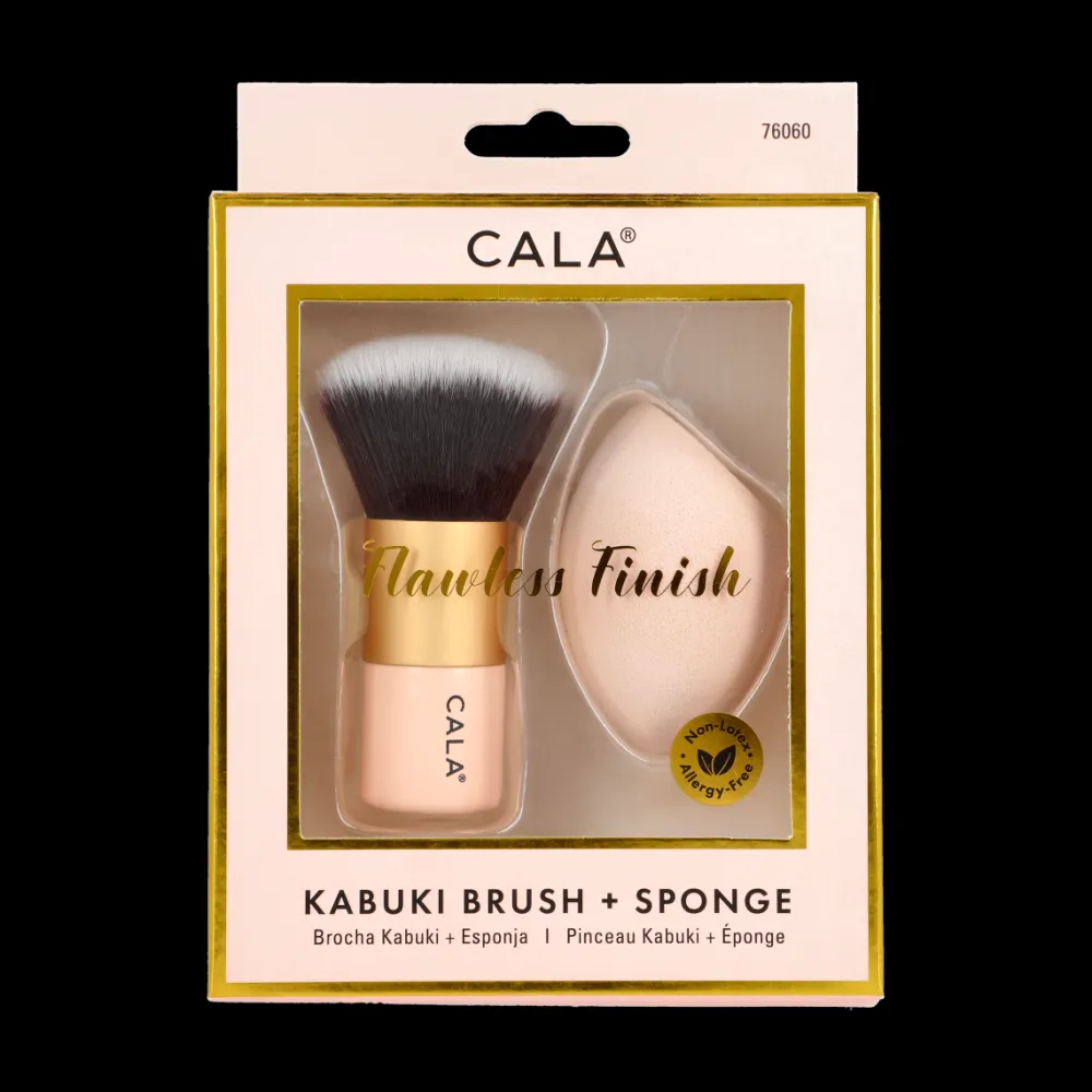 Herramientas | Esponjas*CALA Pink Kabuki Brush + Sponge