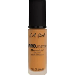 Bases*LA Girl - Exclusiva online PRO. Matte Foundation Golden Bronze