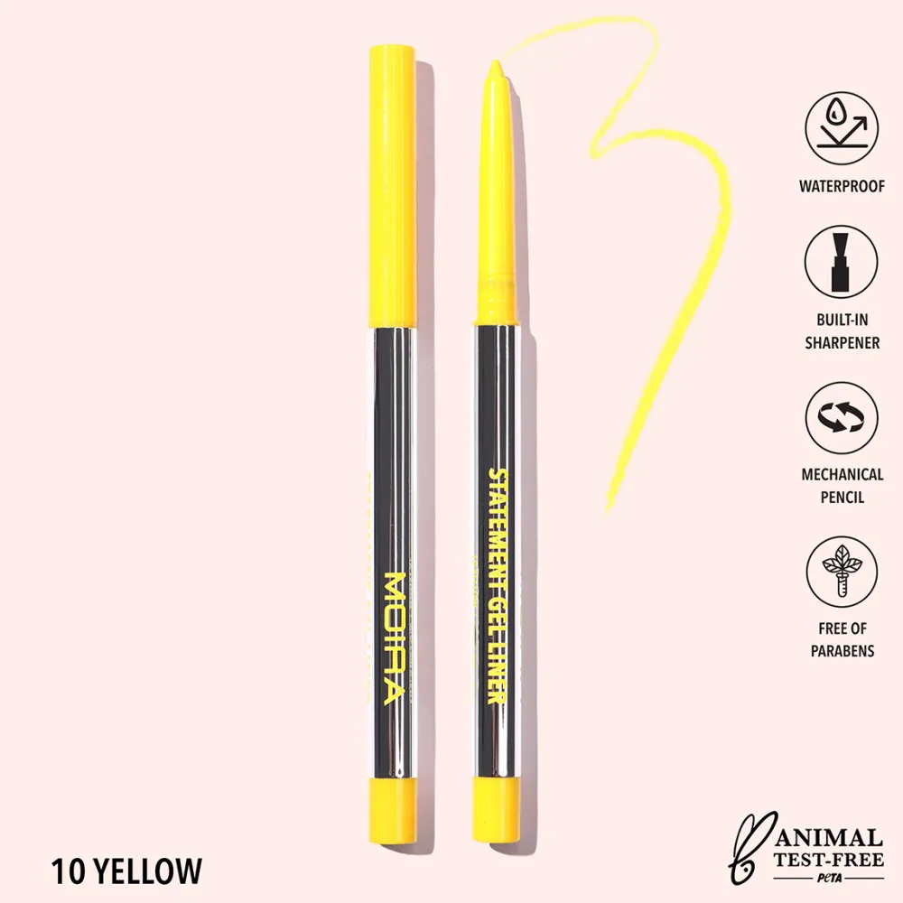 Delineadores*Moira Statement Gel Liner- 10, Yellow