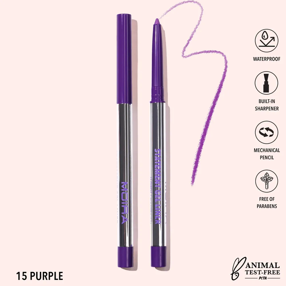 Delineadores*Moira Statement Gel Liner-15, Purple