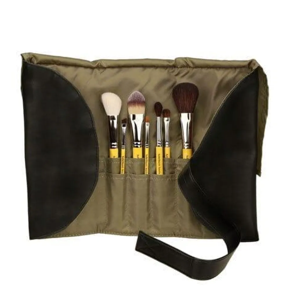 Brochas*Bdellium Tools Studio Basic 7pc. Brush Set with Roll-up Pouch Studio