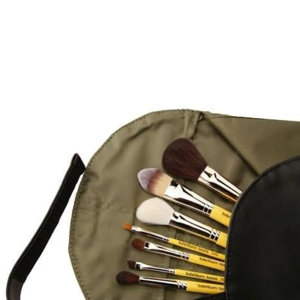 Brochas*Bdellium Tools Studio Basic 7pc. Brush Set with Roll-up Pouch Studio