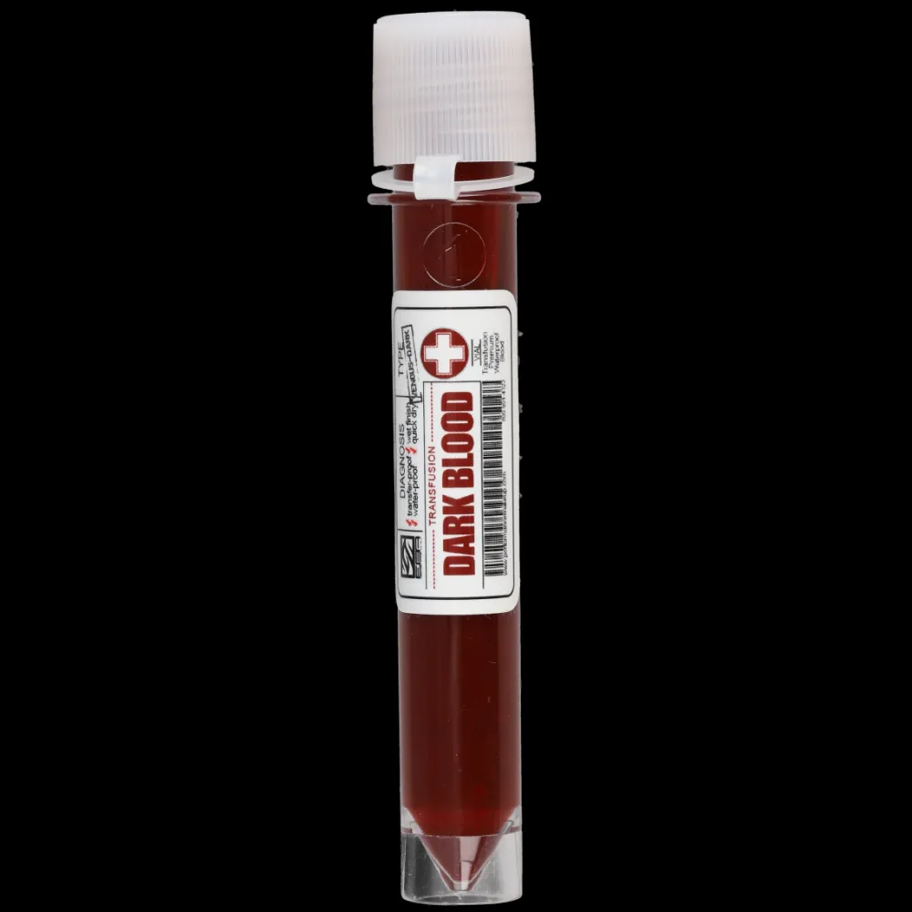 Fx Makeup*European Body Art Transfusion Blood Vials Dark 2 Oz