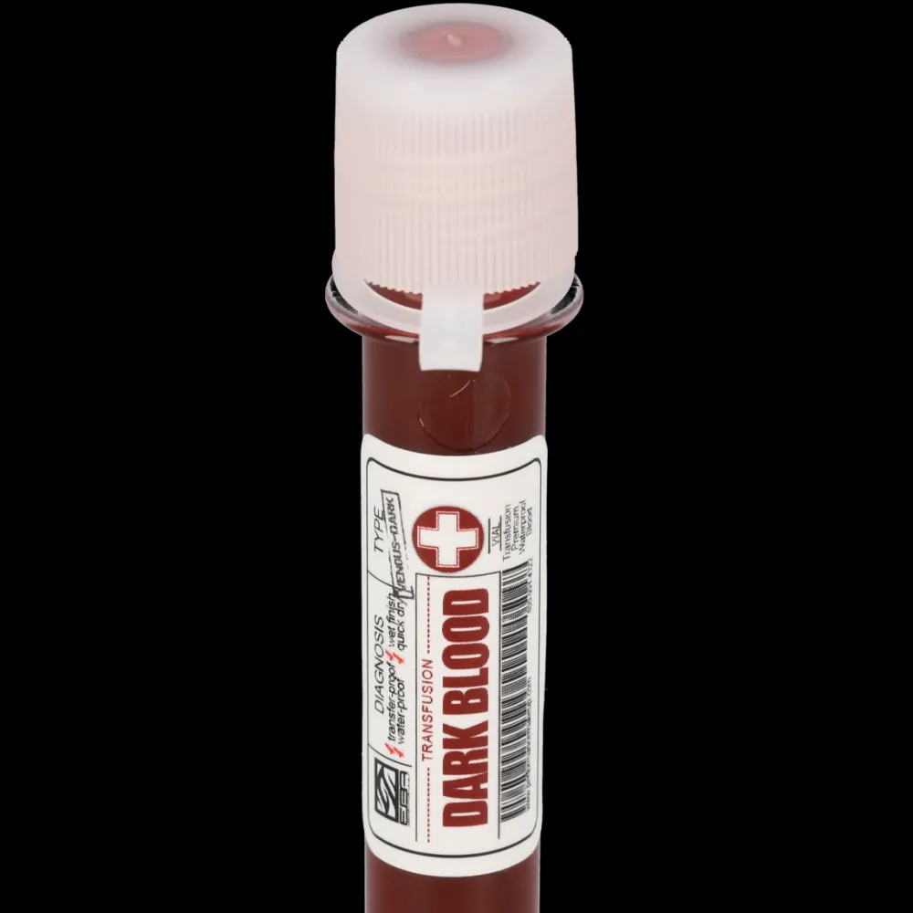 Fx Makeup*European Body Art Transfusion Blood Vials Dark 2 Oz