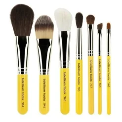 Brochas*Bdellium Tools Travel Basic 7pc. Brush Set with Roll-up Pouch