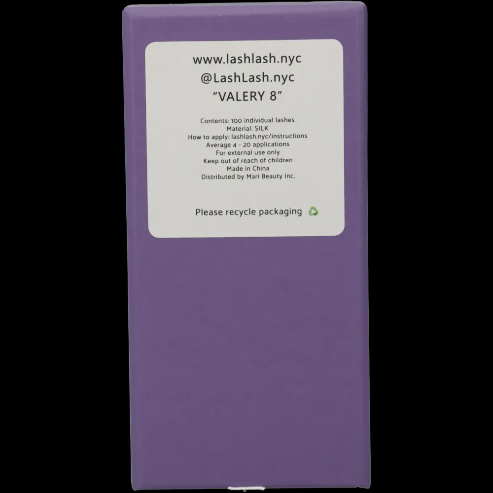 Pestañas*LASHLASH Valery 8 Glamorous Individual Lashes